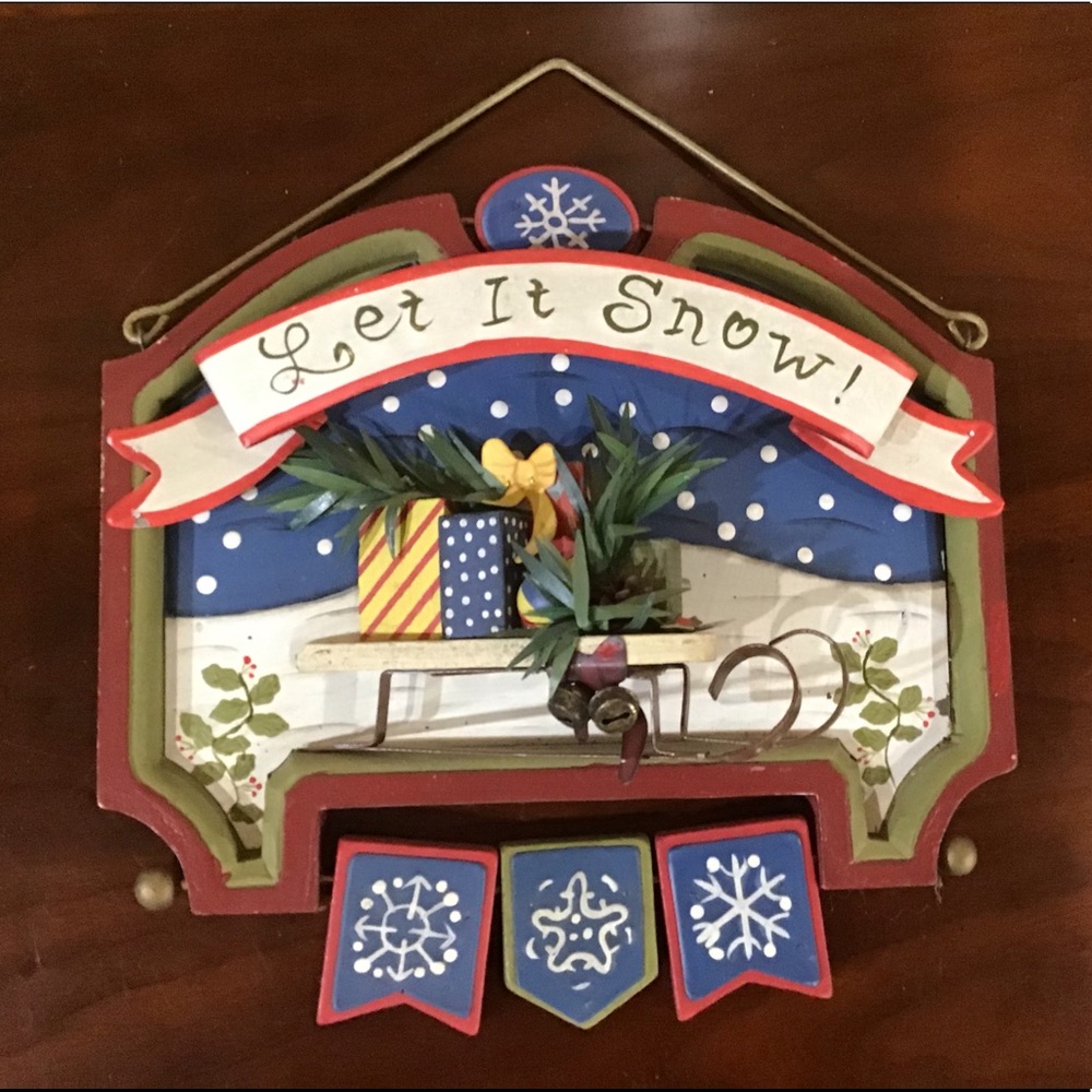Let it snow decor
